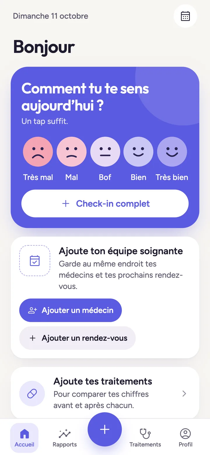 Accueil de Symio en mode clair.